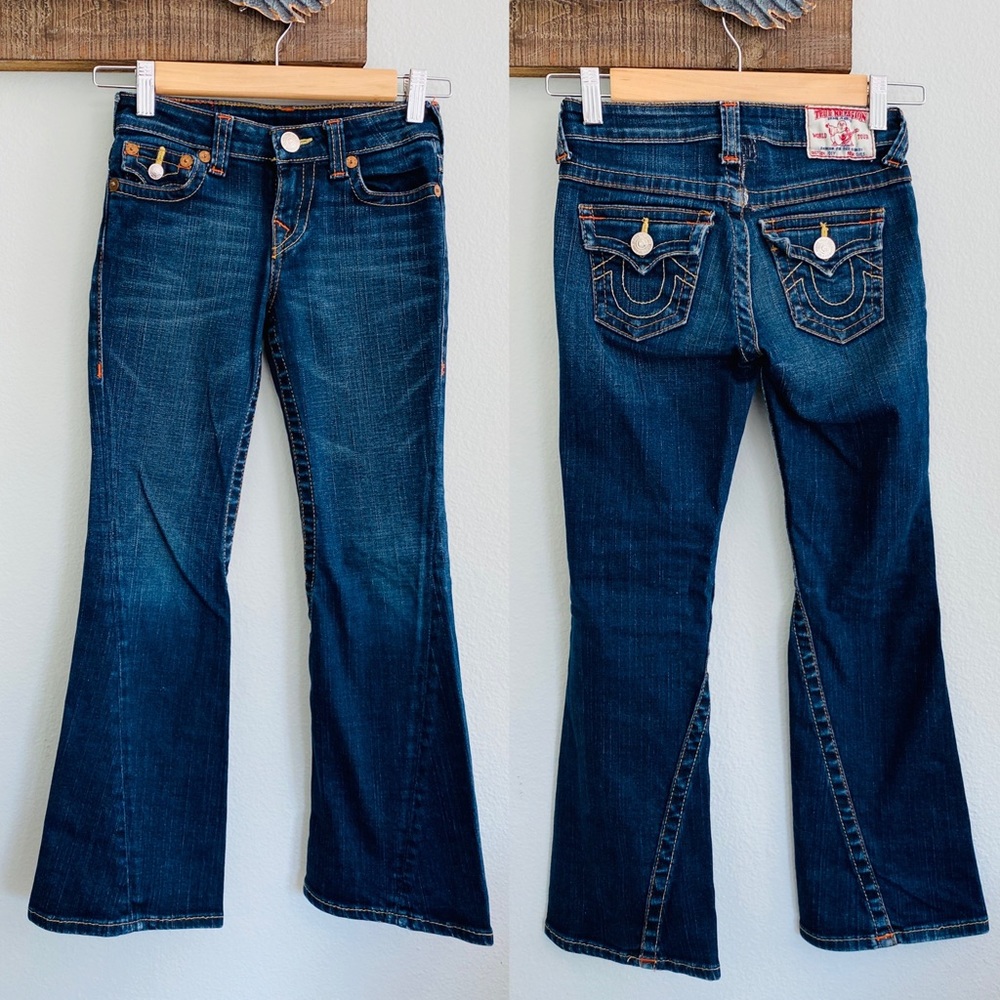 True Religion Girls Jeans Joey Size 7 Repaired